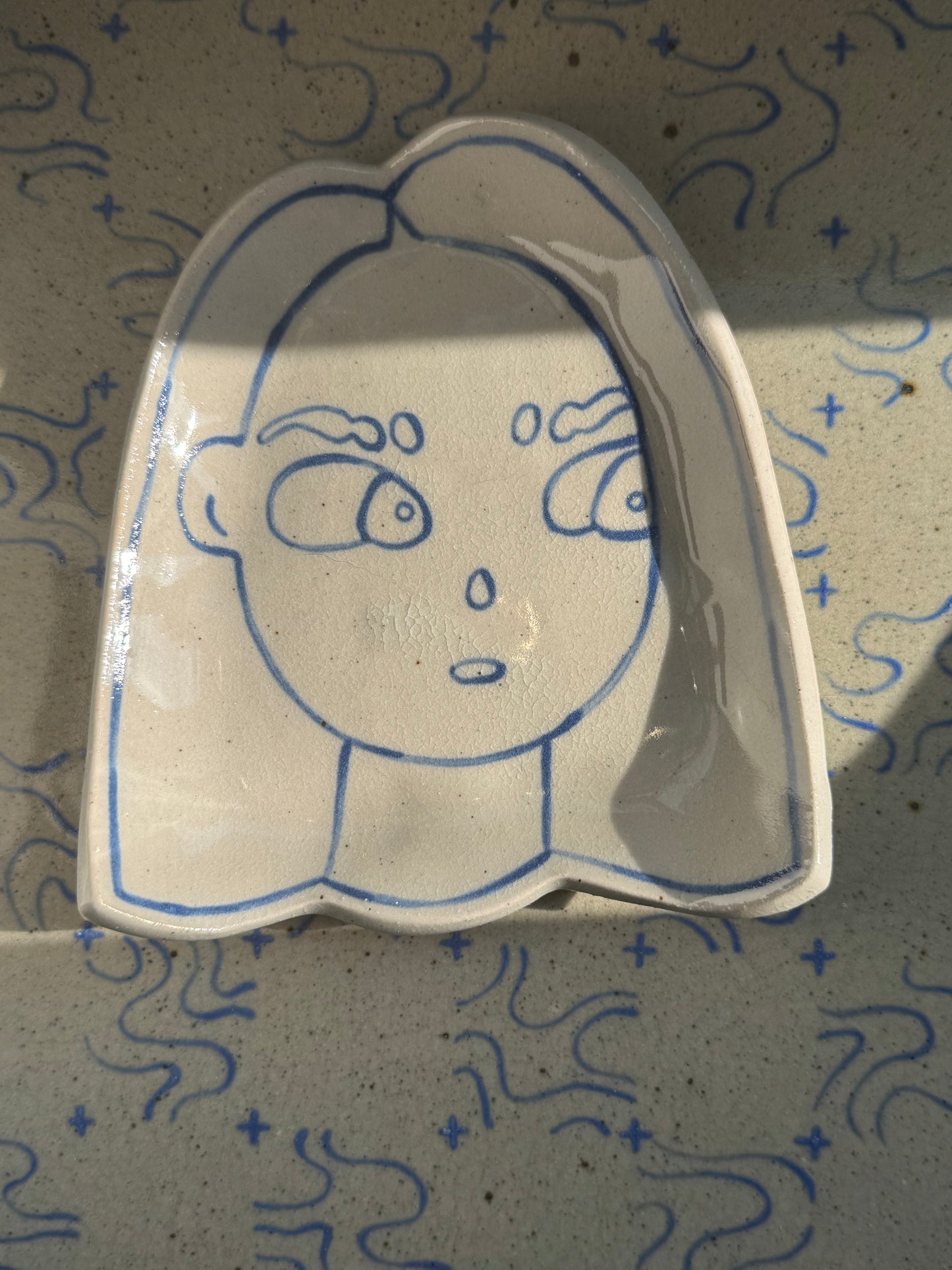 Blue Girl Spoon Rests
