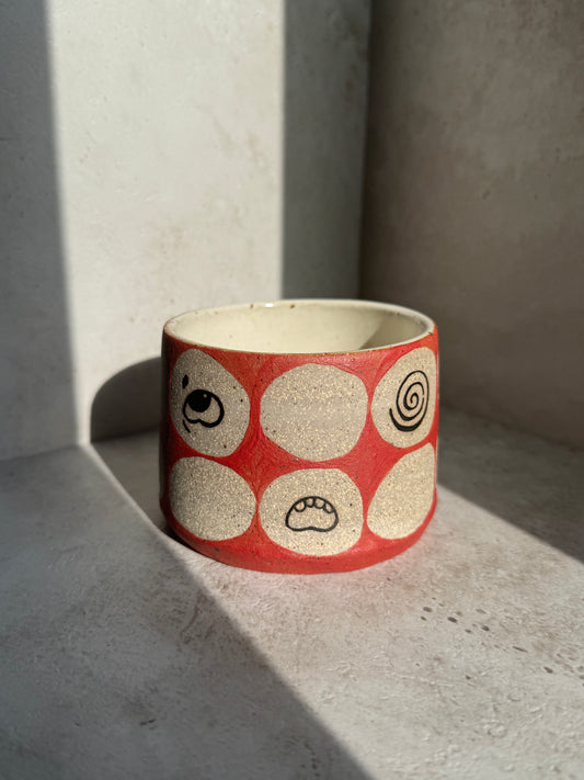 Checkered Doodle Cups