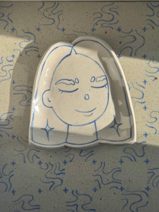 Blue Girl Spoon Rests